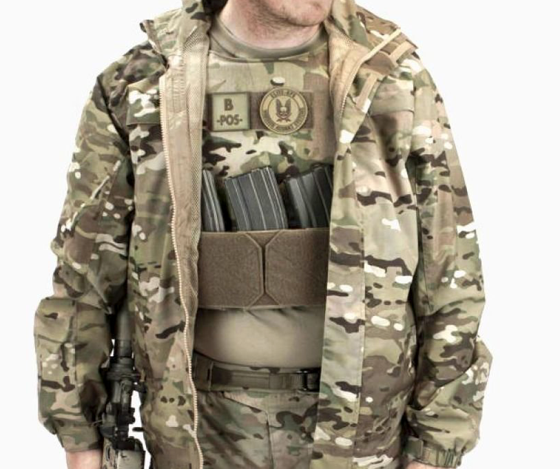 WARRIOR ASSAULT: CPC TVMP Covert Plate Carrier w/ Triple 5.56 Open Velcro Mag Pouch