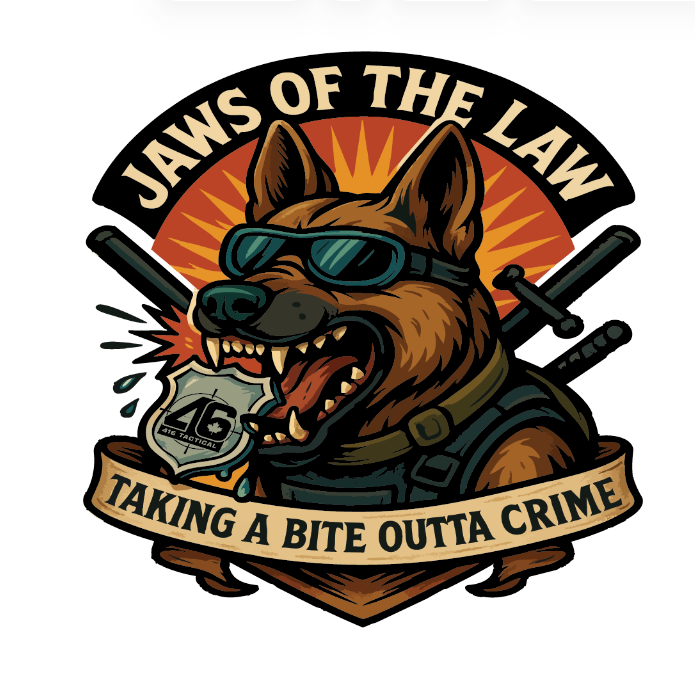 416 TACTICAL: Jaws Of The Law K9 Sticker