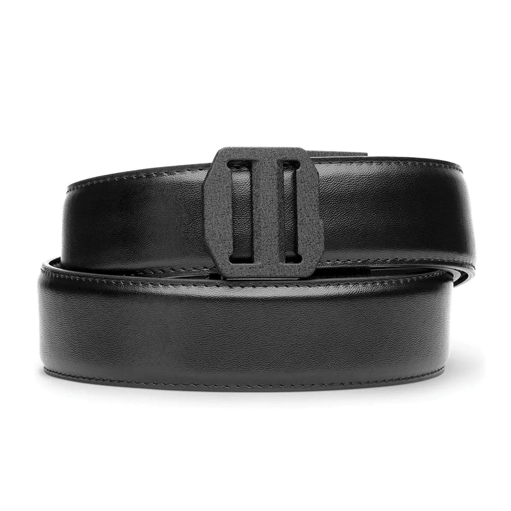 Kore Essentials - CEINTURE EN CUIR DE PROTECTION EXECUTIVE 1.5" : KIT COMPLET Ceinture intérieure renforcée rembourrée / X7 Noir