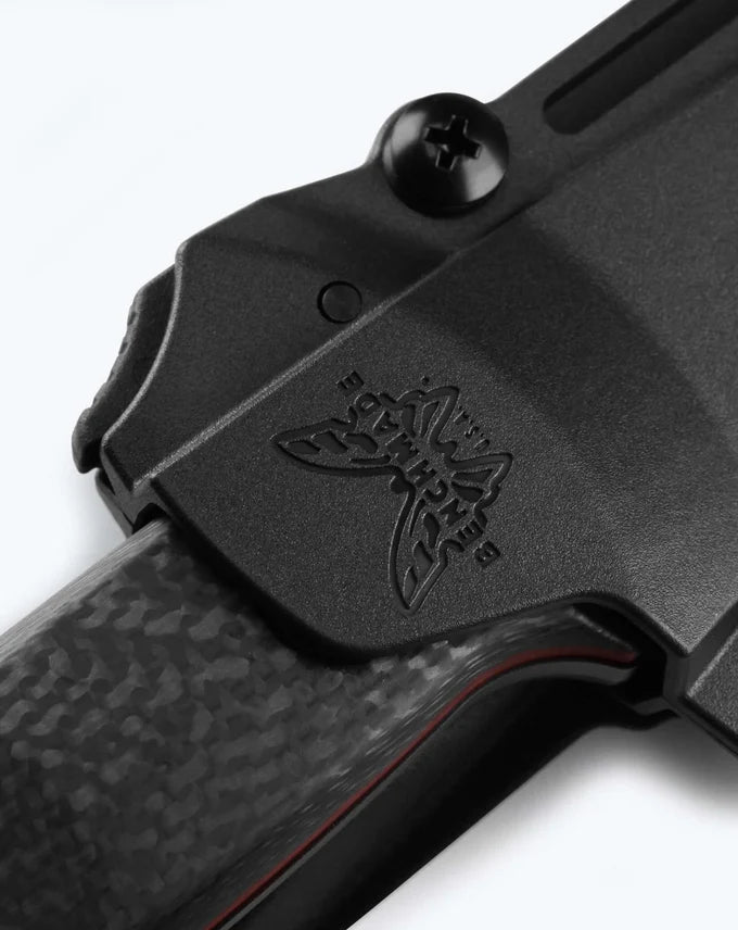 BENCHMADE: Mini Bushcrafter Carbon Fibre Drop Point