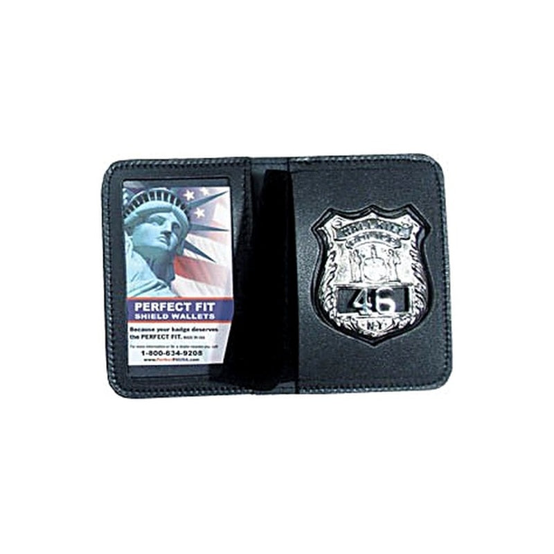 PERFECT FIT: Style 100 Duty Leather Book Style Case for Badge and ID