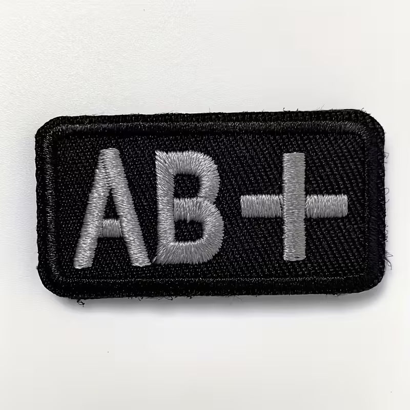 Embroidered Blood Type Patches