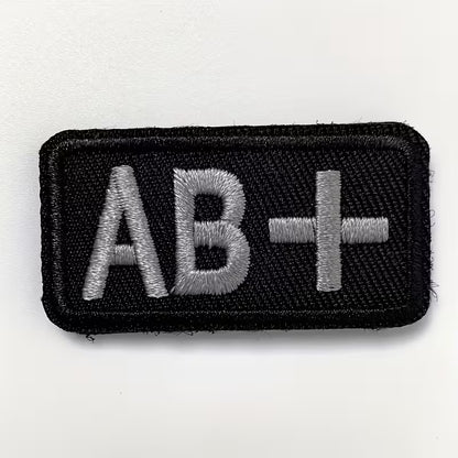 Embroidered Blood Type Patches