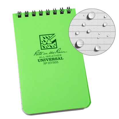 RITE IN THE RAIN: Top Spiral Notebook, 3x5