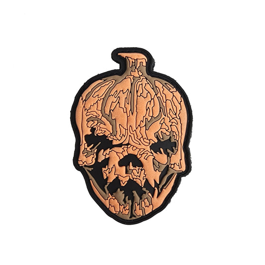 TACTICAL INNOVATIONS:Jack-O' Lantern, PVC Morale Patch, Glow-in-the-Dark