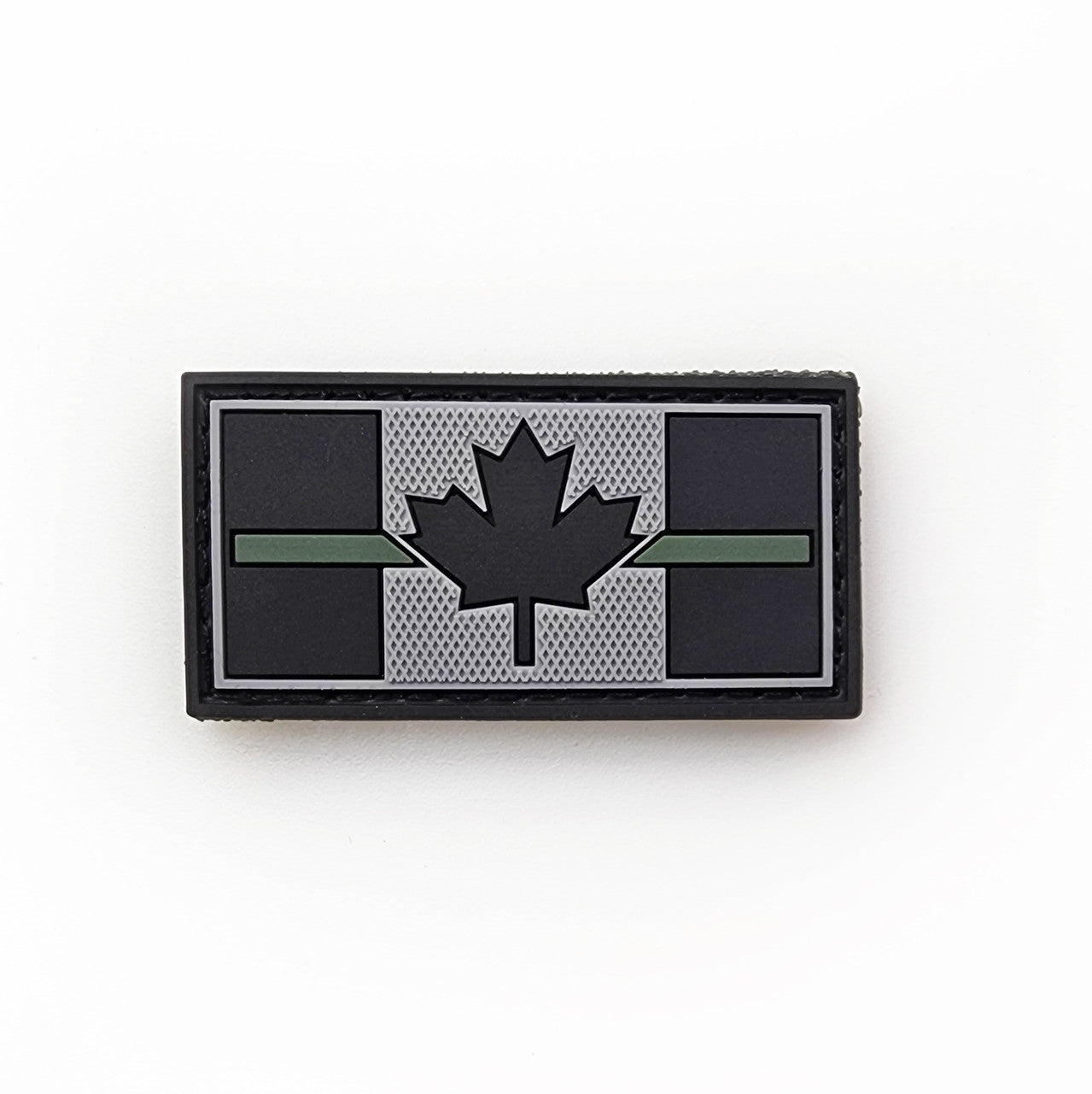 TACTICAL INNOVATIONS: Thin Green Line Flag, PVC Morale Patch, 1" X 2"