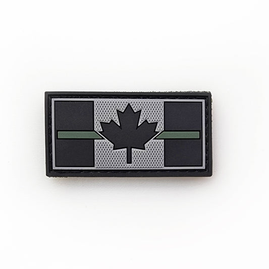 TACTICAL INNOVATIONS: Thin Green Line Flag, PVC Morale Patch, 1" X 2"