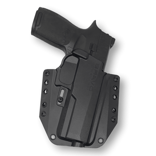 BRAVO CONCEALMENT: 3.0 OWB Holster - Retail - Sig Sauer P320 Fullsize 9/40 / Right Hand / Black