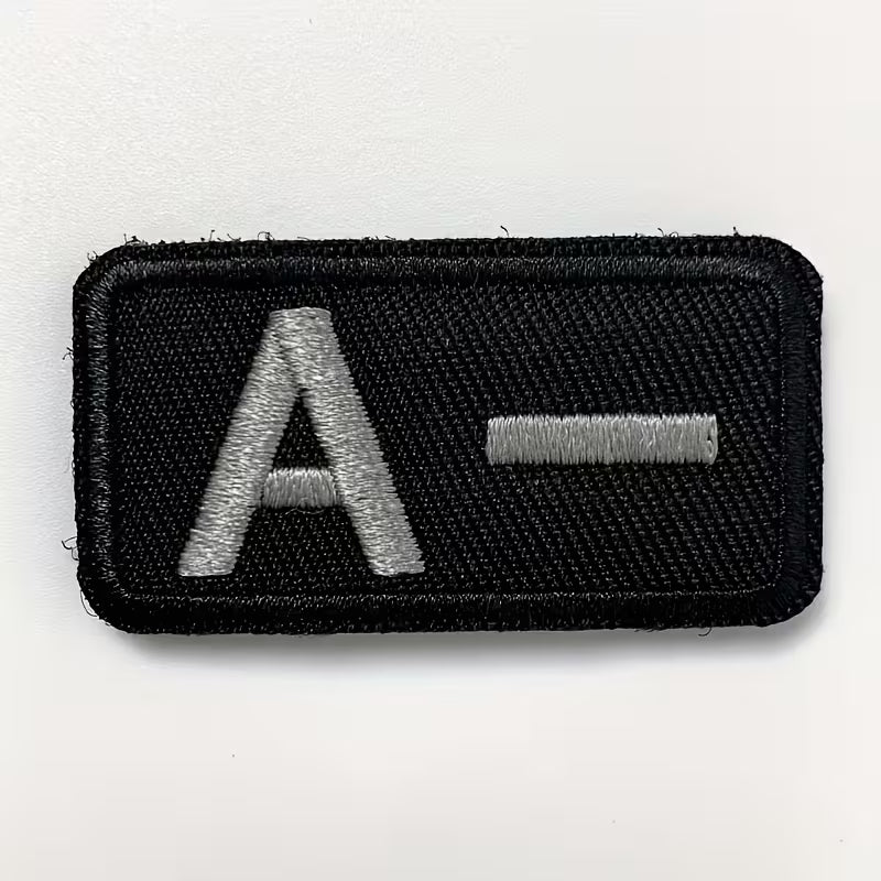 Embroidered Blood Type Patches