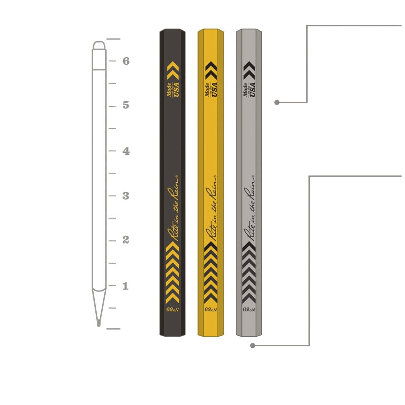 RITE IN THE RAIN: Carpenter Pencils (Singles)