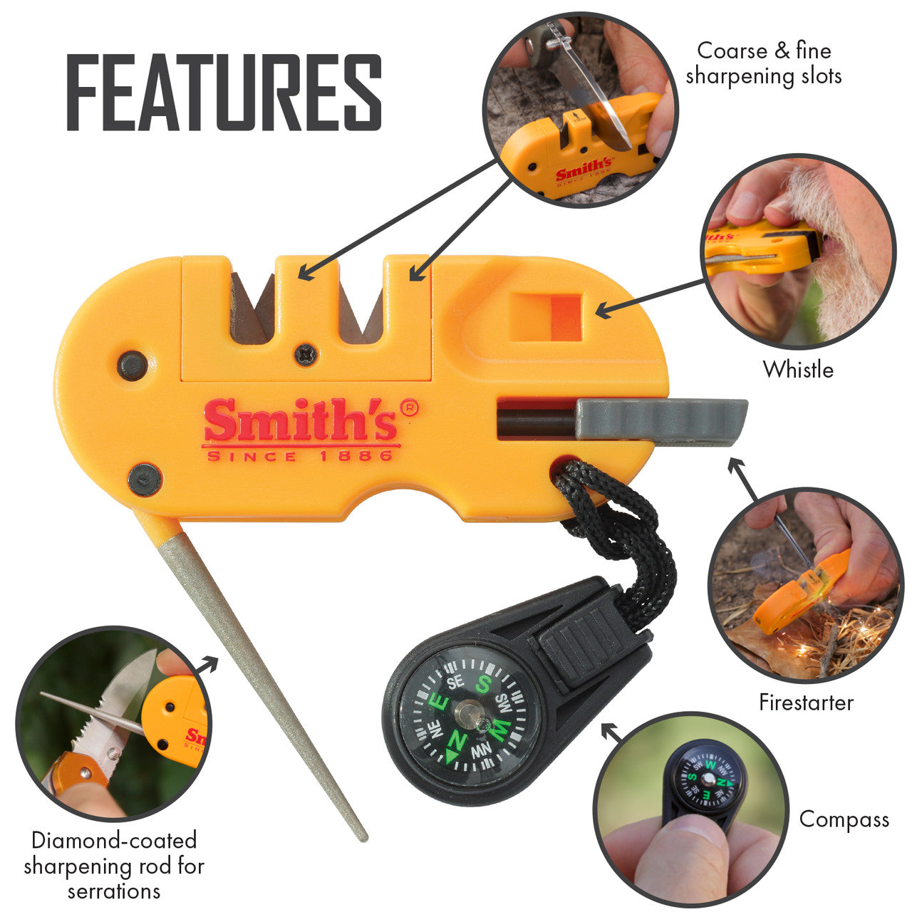 SMITH'S: Pocket Pal X2 Sharpener & Outdoors Tool