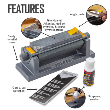 SMITH'S: 6" Tri-Hone Sharpening System