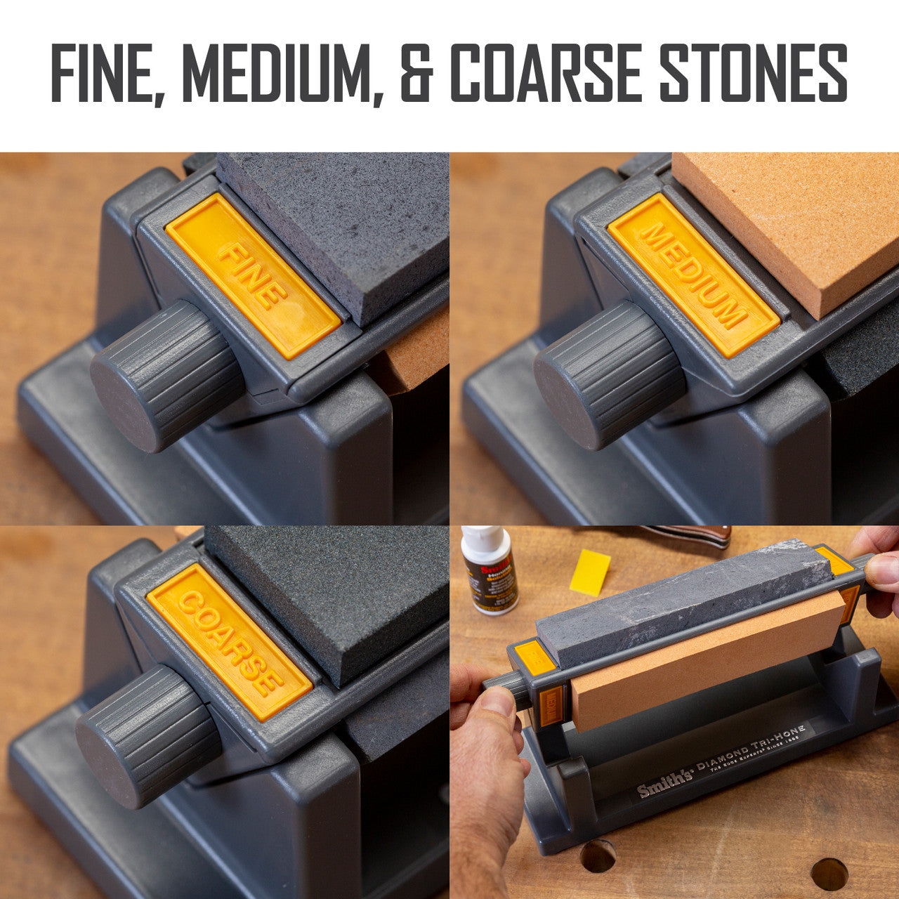 SMITH'S: 6" Tri-Hone Sharpening System