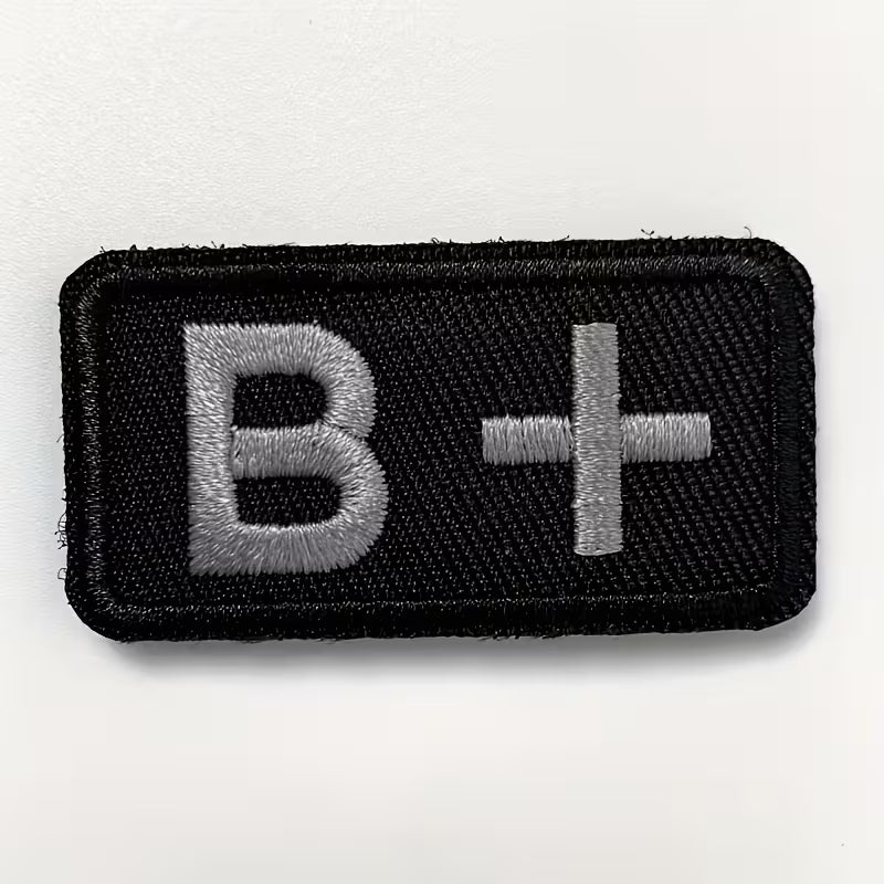 Embroidered Blood Type Patches