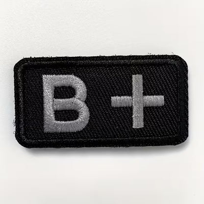Embroidered Blood Type Patches