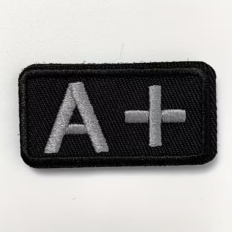 Embroidered Blood Type Patches