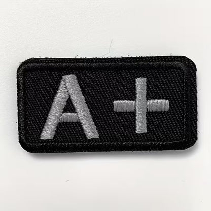 Embroidered Blood Type Patches