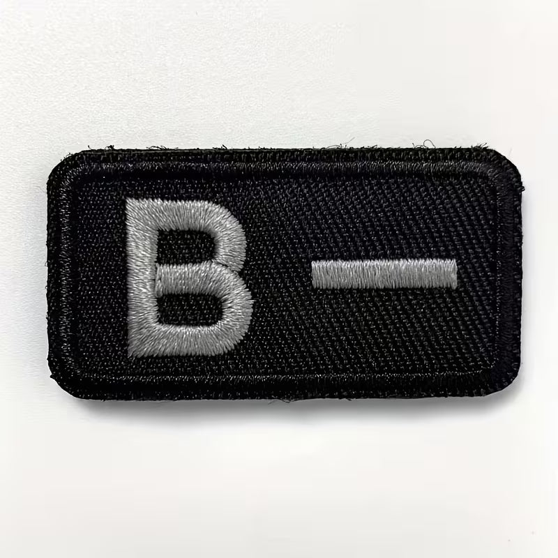 Embroidered Blood Type Patches
