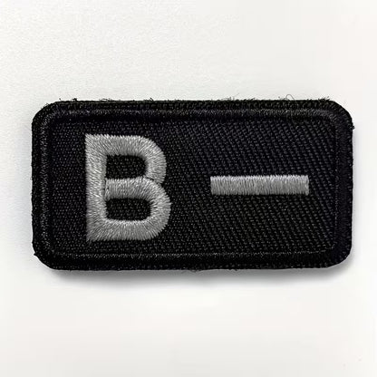 Embroidered Blood Type Patches
