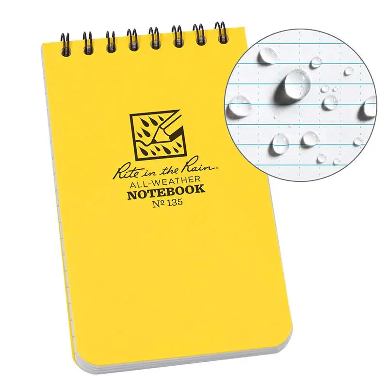 RITE IN THE RAIN: Top Spiral Notebook, 3x5