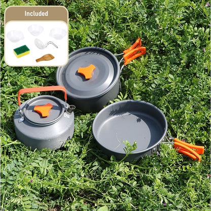 10 Piece Camping Cookware Set