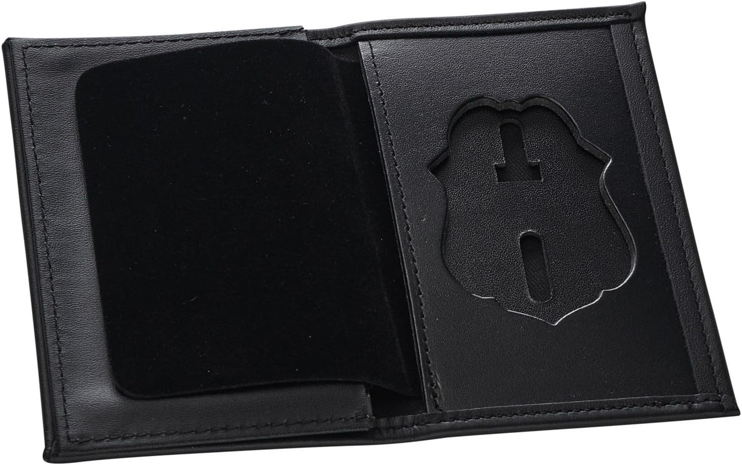 PERFECT FIT: Dress Leather Hidden Badge Wallet Style 154