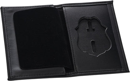 PERFECT FIT: Dress Leather Hidden Badge Wallet Style 154