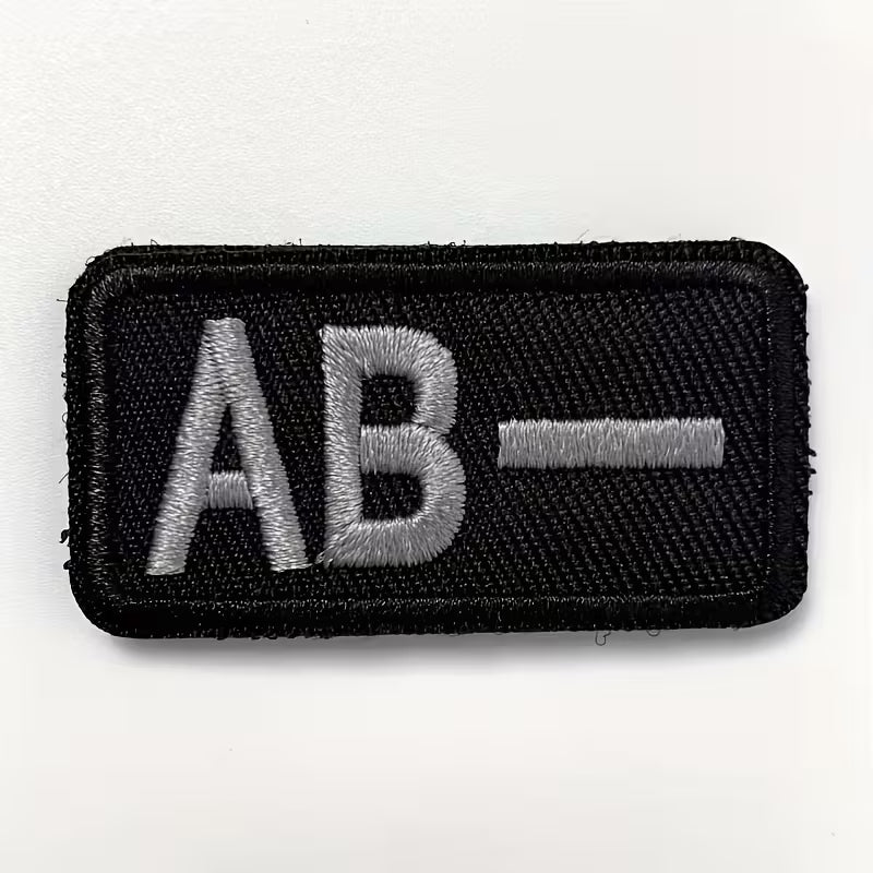 Embroidered Blood Type Patches