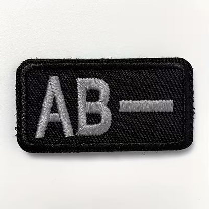 Embroidered Blood Type Patches