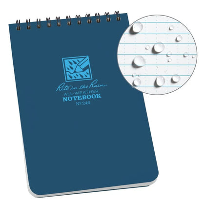 RITE IN THE RAIN: Top Spiral Field Notebook, 4x6 Inches