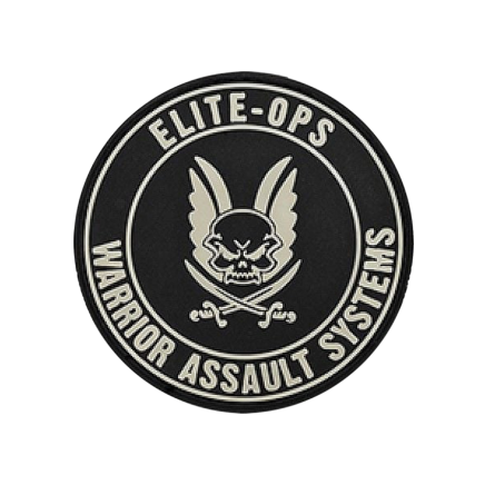 WARRIOR ASSAULT: Round Rubber Logo Shield Patch