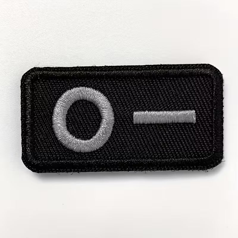 Embroidered Blood Type Patches