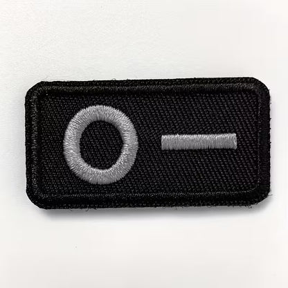 Embroidered Blood Type Patches