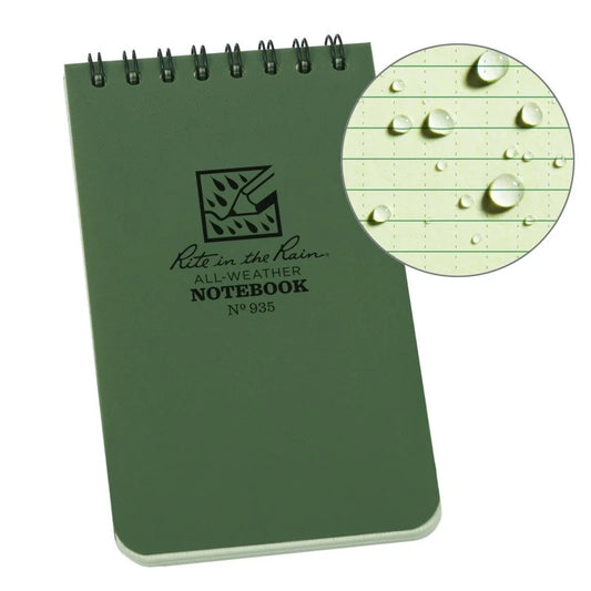 RITE IN THE RAIN: Top Spiral Notebook, 3x5