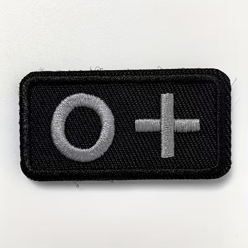 Embroidered Blood Type Patches