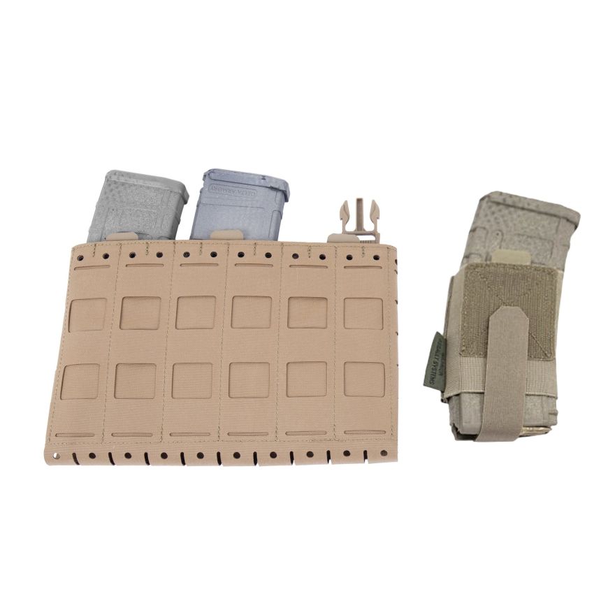 WARRIOR ASSAULT: Laser Cut Kangaroo Pouch With Triple 5.56mm Insert