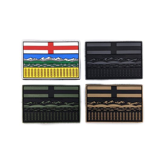 TACTICAL INNOVATIONS: Alberta Provincial Flag PVC Patch – Multicolour Collection