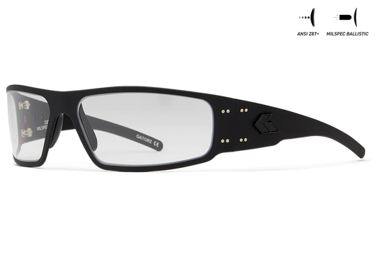 MAGNUM- MILSPEC BALLISTIC CLEAR W/ ANTI-FOG, ANSI Z87.1- BLACK