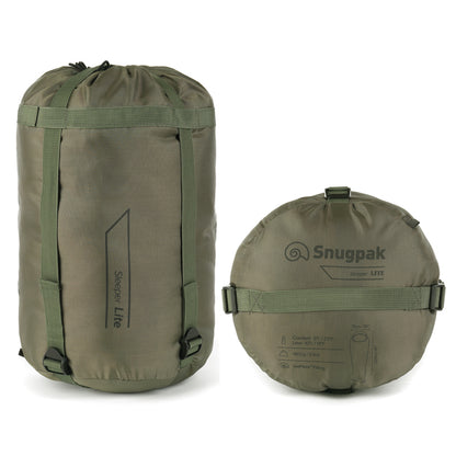 SNUGPAK: Basecamp OPS Sleeper Lite Olive Left Side Zip WGTE