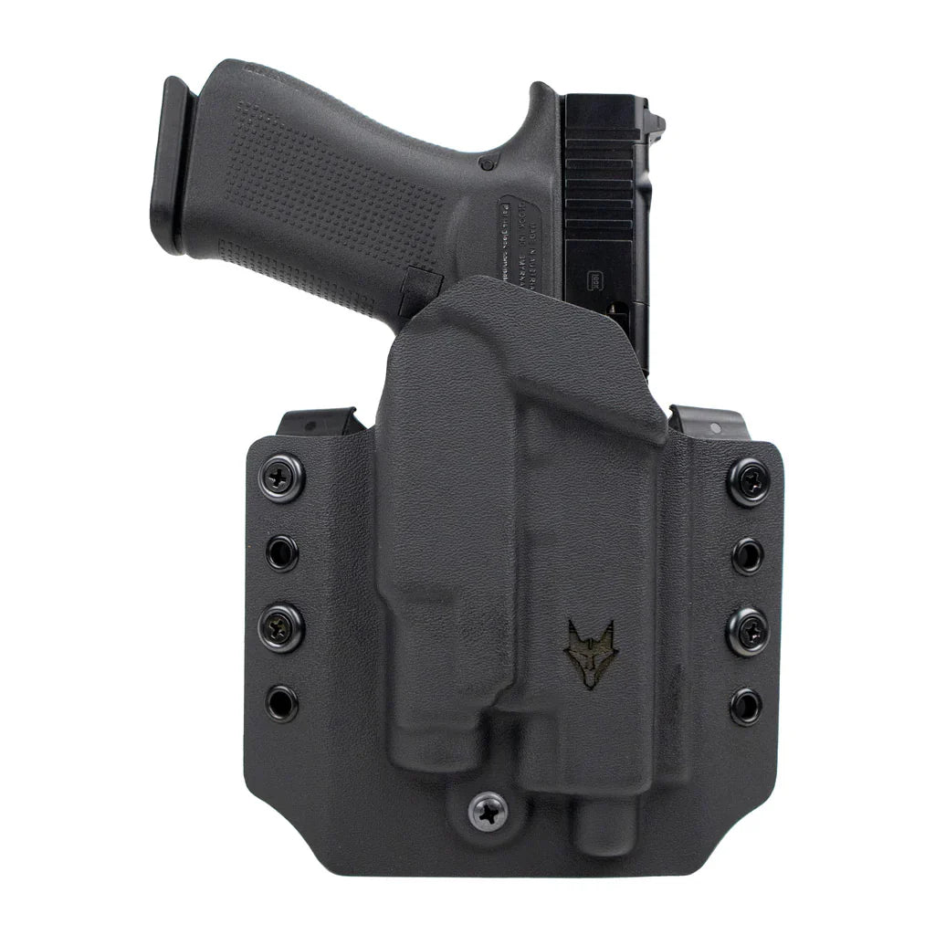 GRAY FOX STRATEGIC: Basilisk OWB/Glock 19/19X/23/45 w/ Surefire X300 (Adaptive Loops)
