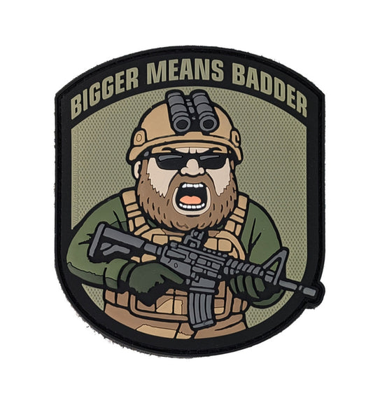 TACTICAL INNOVATIONS: Bigger Means Badder, PVC Morale Patch