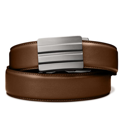 KORE ESSENTIALS: X2 Gunmetal Buckle, Nylon/Leather Gun Belt, 24" - 44"