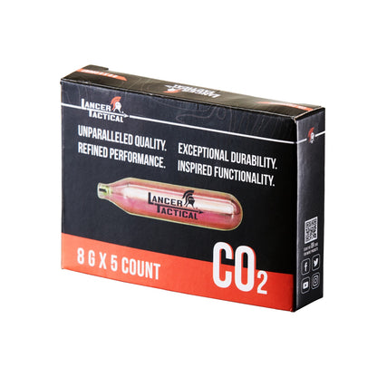 LANCER DEFENSE: 8 Gram High-Pressure CO₂ Powerlets, 5-Pack