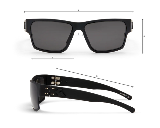 GATORZ: Delta, MILSPEC Ballistic Smoke, Anti-Fog, Black