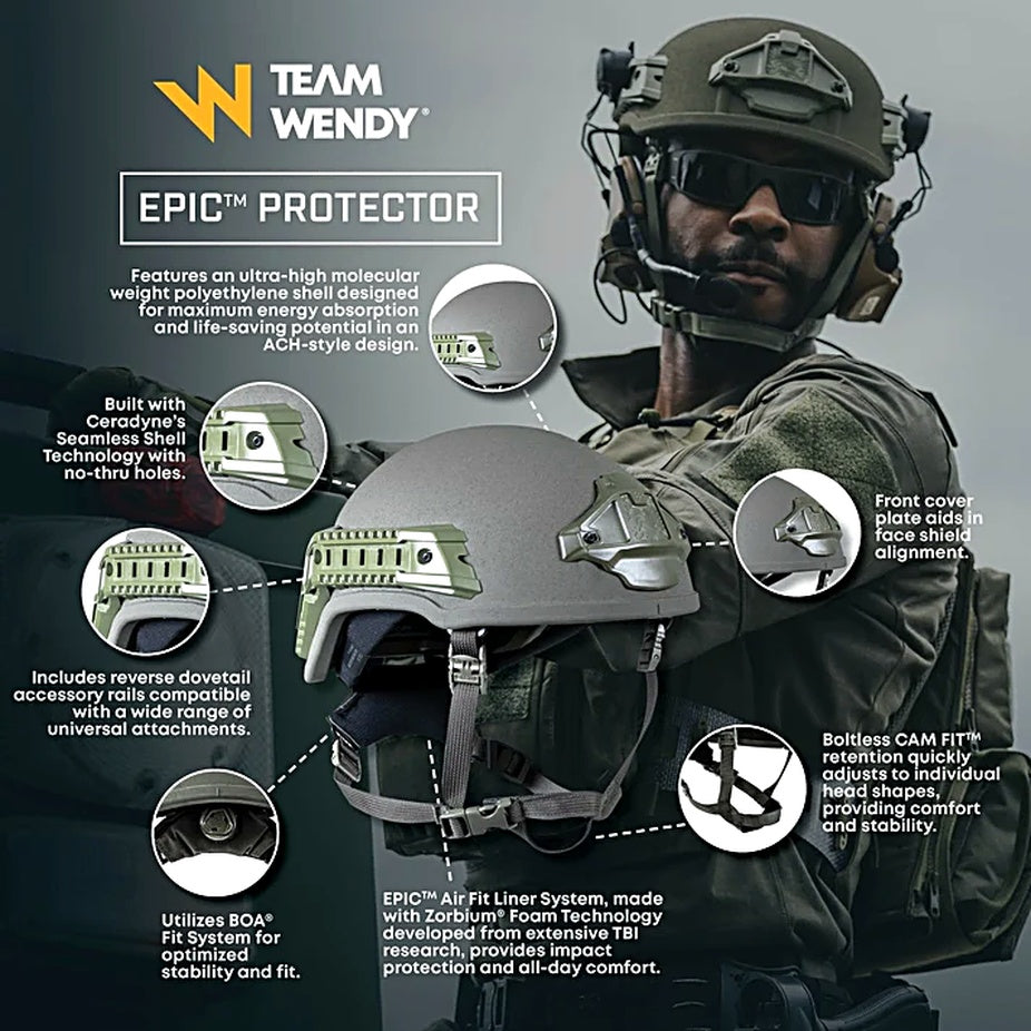 TEAM WENDY: EPIC® Protector Ballistic Helmet