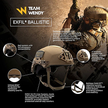 TEAM WENDY: EXFIL® Ballistic Helmet Rail 3.0