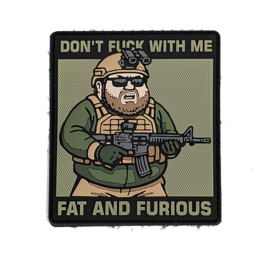 TACTICAL INNOVATIONS: Don't Fu@k with Me, Fat and Furious, PVC Morale Patch