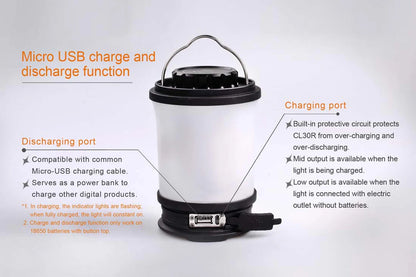 FENIX: CL30R USB Rechargeable Camping Lantern