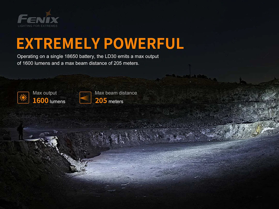 FENIX: LD30 Ultra-Compact Outdoor Flashlight with High Output
