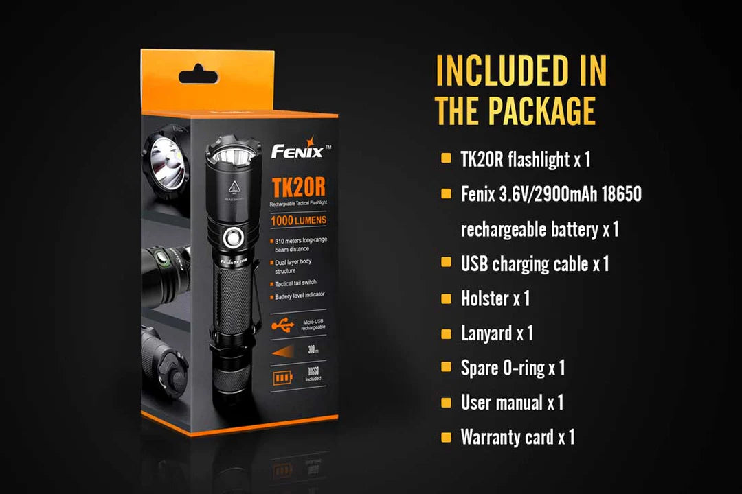 FENIX: TK20R Rechargeable Tactical Flashlight